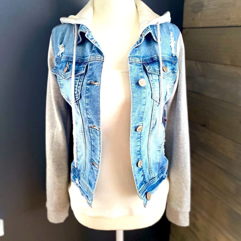 Denim hooded Jacket